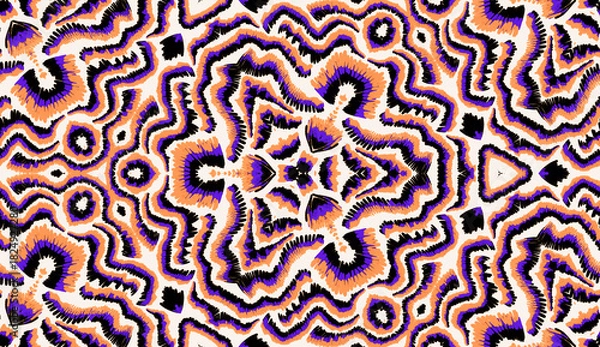 Obraz Abstract pattern design. Seamless doodle pattern.