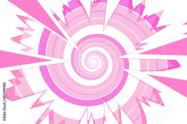 Fototapeta 背景素材,集中線,漫画,アニメーション,表現,吹き出し,セリフ,渦巻き,ぐるぐる,スパイラル,螺旋状