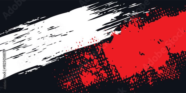 Fototapeta Abstract halftone wave dots background. Futuristic twisted grunge pattern, dots, circles. Vector modern optical pop art texture for posters