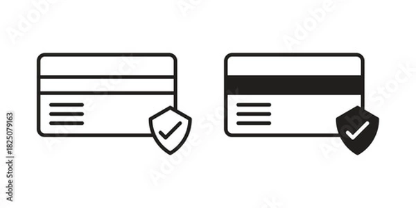 Obraz Payment security icons. High-quality vector designs