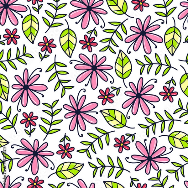 Fototapeta vector doodles pattern