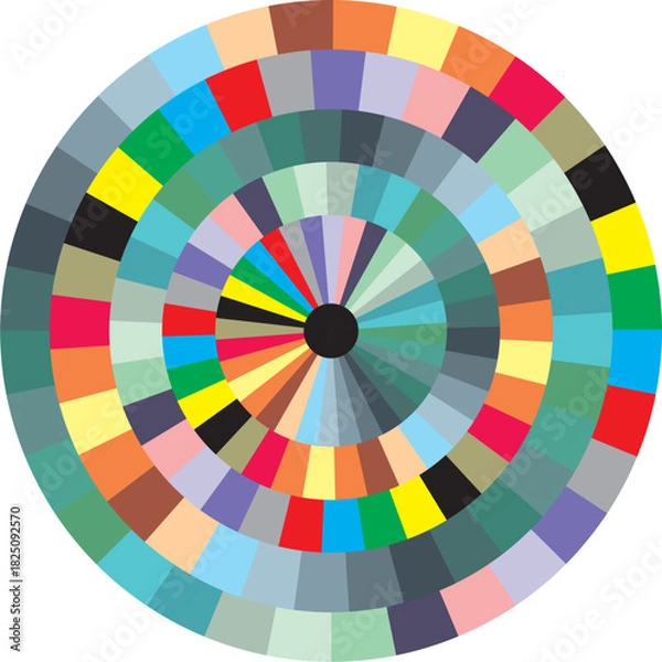 Obraz color wheel vector illustration