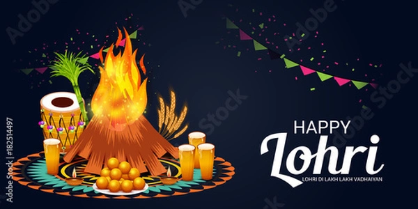 Fototapeta Happy Lohri