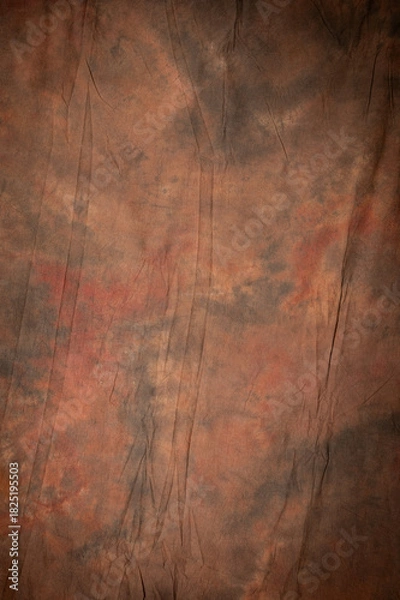 Obraz Painted studio background, portrait backdrop, dark brown texture