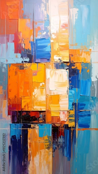 Obraz Hintergrund Kunstwerk bunt