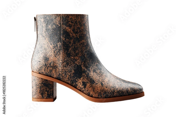 Fototapeta Single Clean 3D Ankle Boot – Material Showcase Footwear Rendering