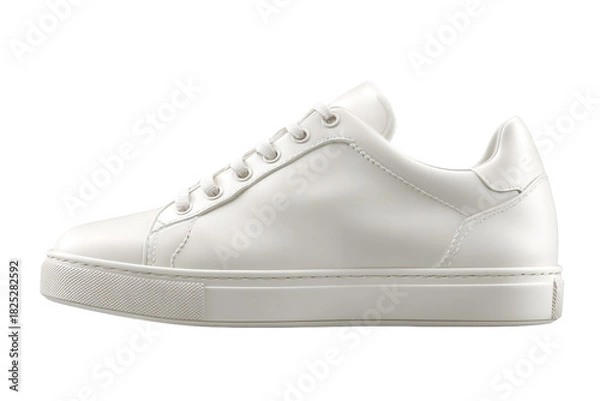 Fototapeta Single Clean 3D Sneaker Side Profile – Modern Footwear Rendering