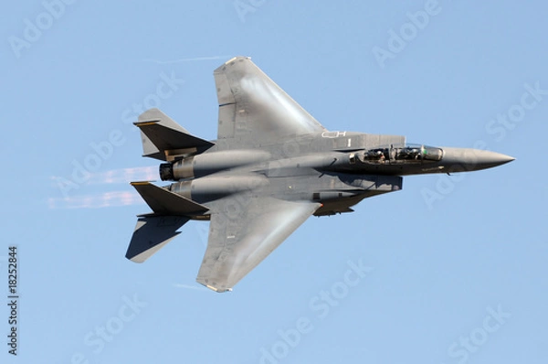 Obraz Wojskowy myśliwiec odrzutowy