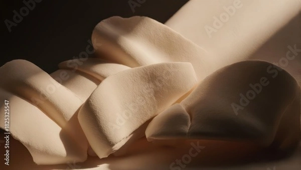 Obraz Abstract shapes in warm light create a minimalist composition.