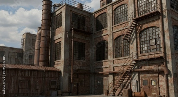 Obraz Weathered urban structures