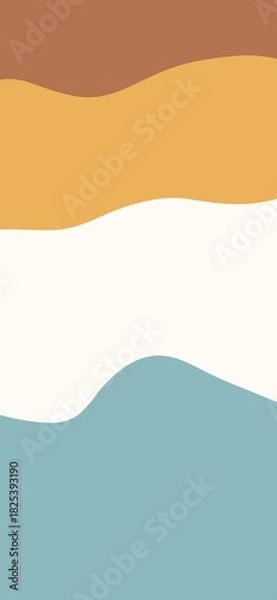 Obraz orange wave background