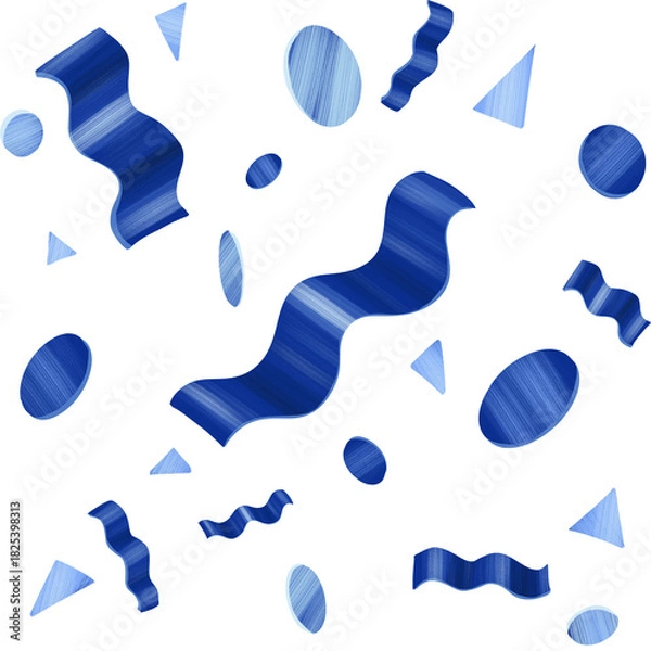 Obraz Blue Abstract Confetti Pattern