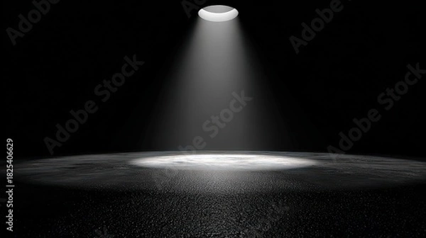 Obraz Spotlight On Dusty Surface