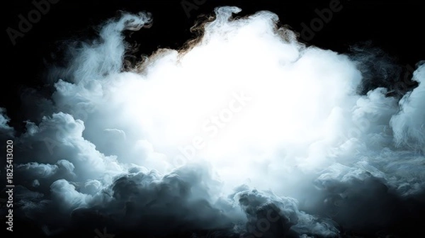 Fototapeta Dramatic Cloudscape With Bright Light Source