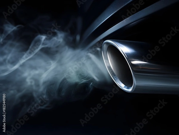 Fototapeta Environment and social issue vehicle emission