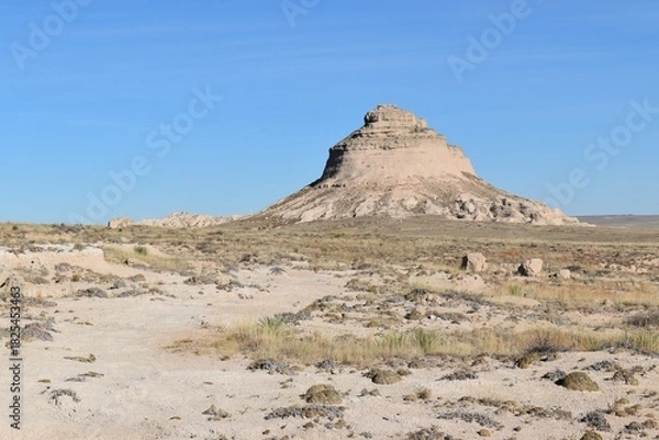 Obraz desert landscape with blue sky