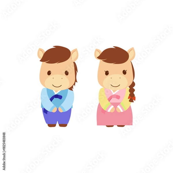 Fototapeta 말캐릭터 시트2