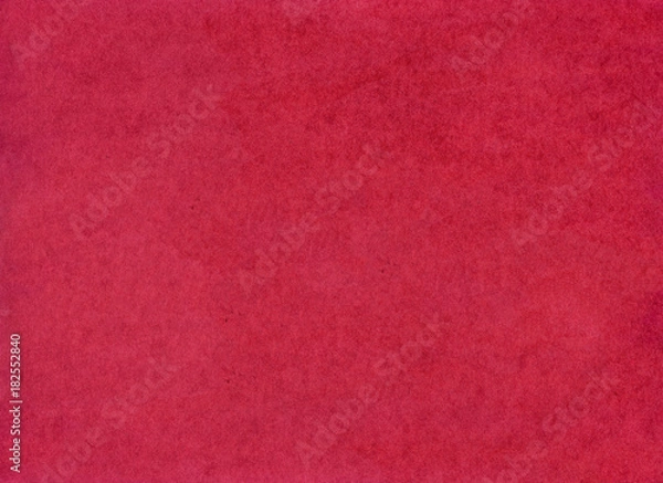 Fototapeta Red Ink Watercolor - abstract textured old school background. Red paint backdrop texture on paper. Wallpaper for web and game design. Grunge mud art. Red wall. Ink painting.