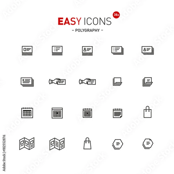 Fototapeta Easy icons 38a Polygraphy