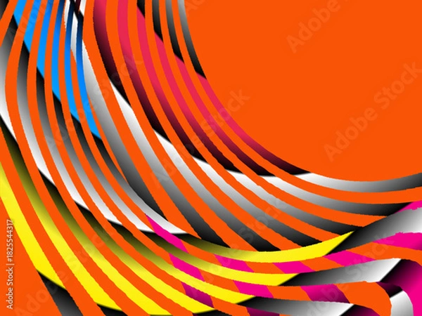 Fototapeta aesthetic liquid abstrck gradient background with dynamic shape