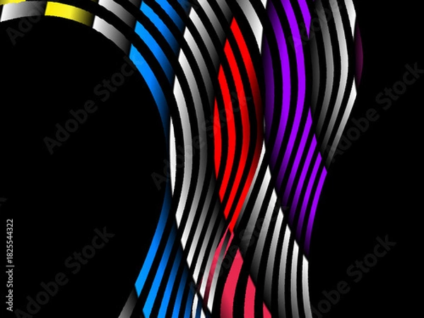 Fototapeta aesthetic liquid abstrck gradient background with dynamic shape