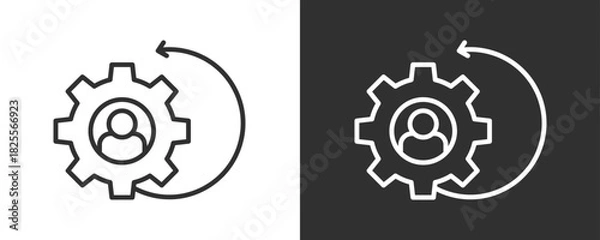 Obraz Recovery Icon Set Vector Collection Isolated In Black And White