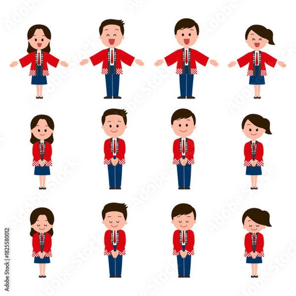 Obraz 大売り出しセールの販売員セット