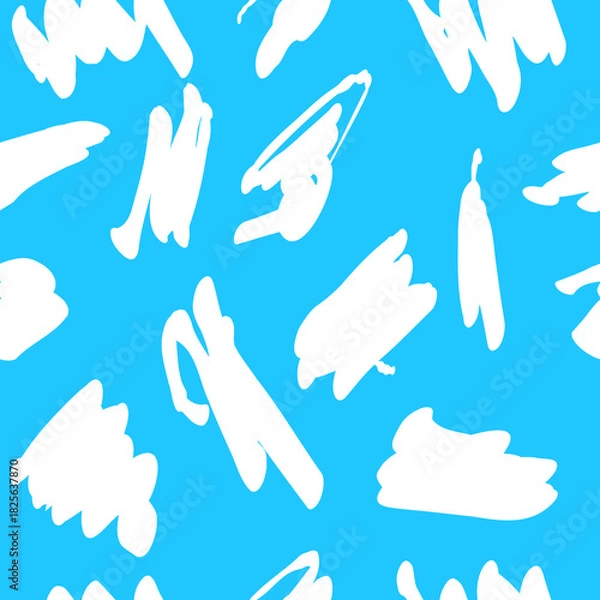 Fototapeta Abstract scribble seamless pattern 