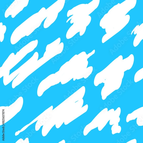 Fototapeta Abstract scribble seamless pattern 