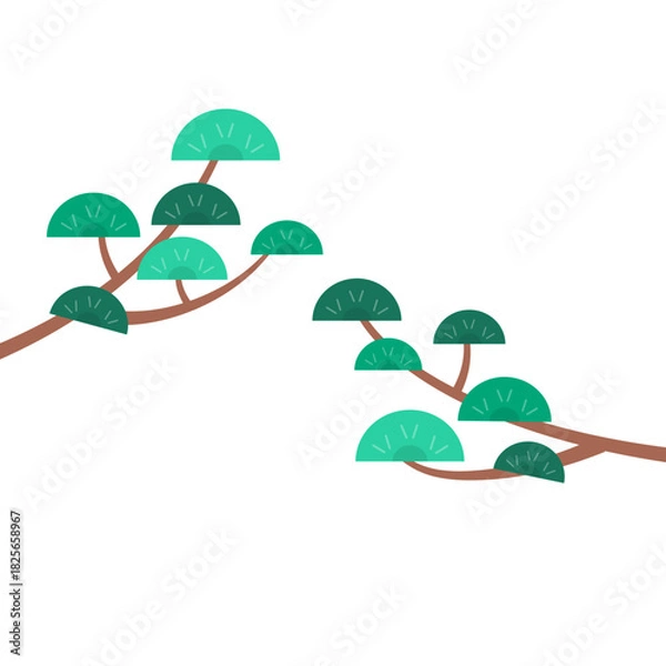 Fototapeta 명절 소나무 시트 3