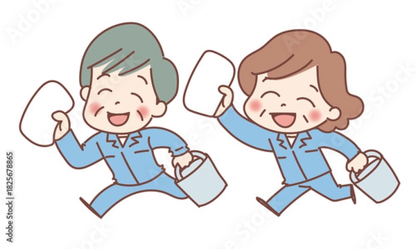 Obraz 掃除するシニア