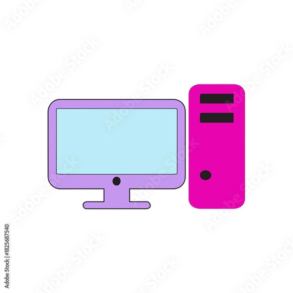 Obraz Colorful Desktop Computer Icon