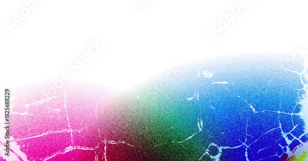 Obraz A vibrant explosion of color like a dreamscape painted on an aged wall revealing textures and depths with a faded bright