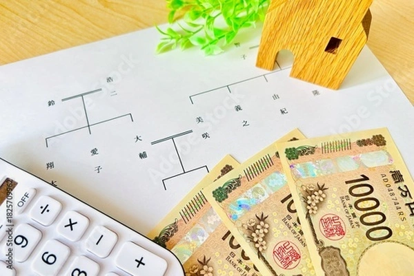 Obraz 家と家系図とお金（遺産相続や葬式）