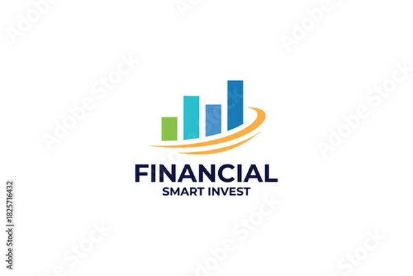 Obraz Business statistic logo design template