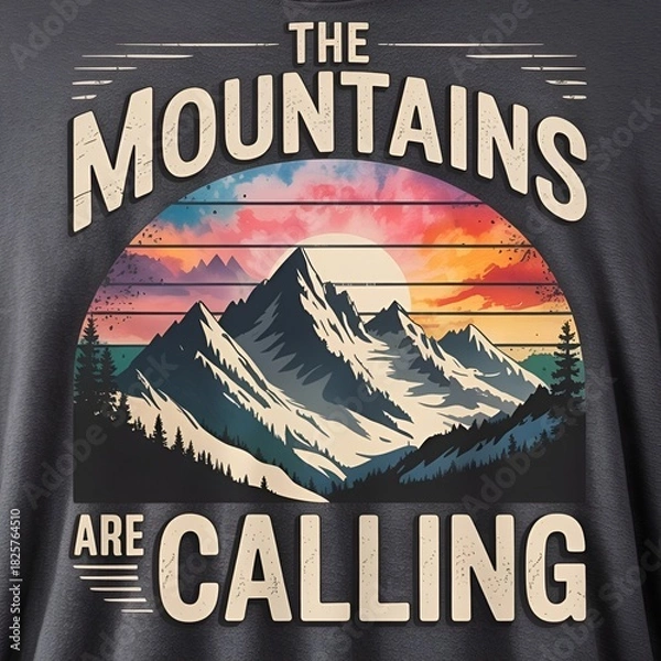 Obraz Mountain Landscape– "The Mountains Are Calling