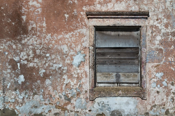 Obraz Window of an old abandoned house