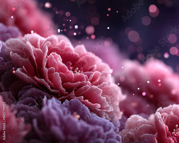 Obraz Blossoming Beauty A Captivating Close-Up of Elegant Floral Art