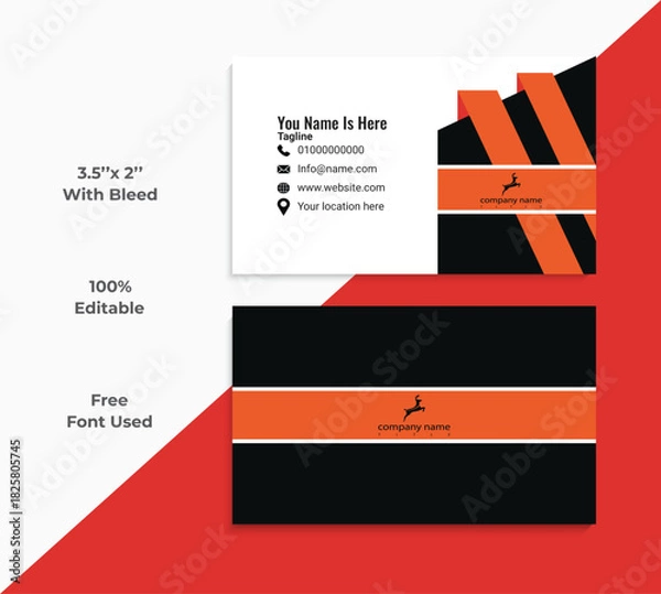Obraz creativity Modern Business Card template with Color full business style 