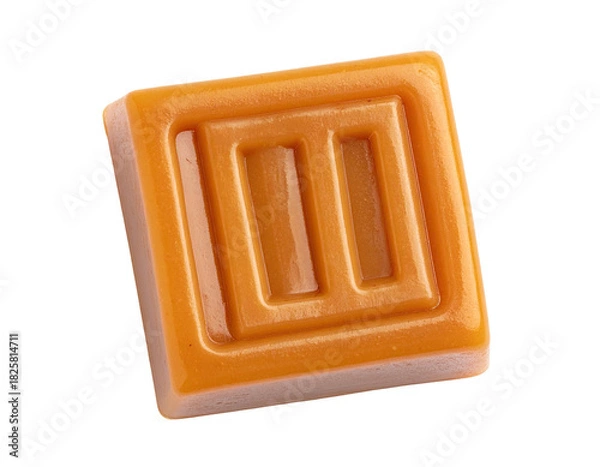 Obraz Square caramel with embedded square spiral