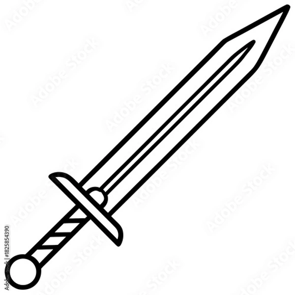 Obraz sword vector illustration