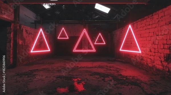Obraz Red Triangle Lights