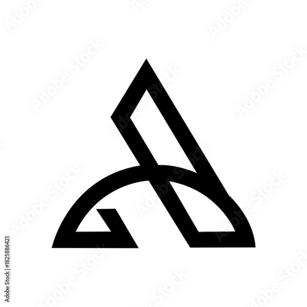 Obraz a monogram logo