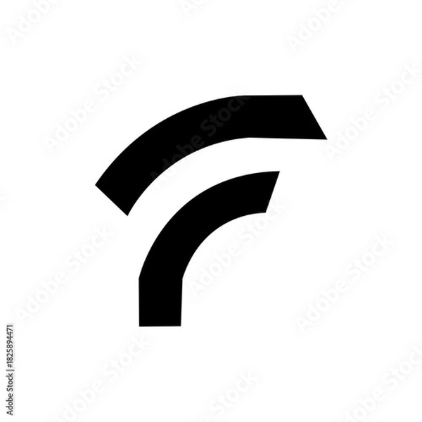 Obraz F monogram logo