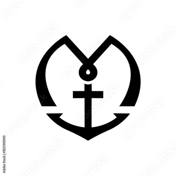 Obraz M monogram logo