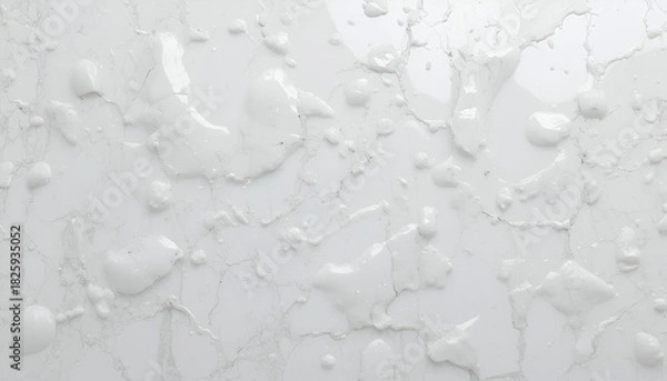 Obraz Stunning white marble texture with glossy paint splatters, perfect for modern backgrounds, pristine designs, or elegant website templates with a clean aesthetic