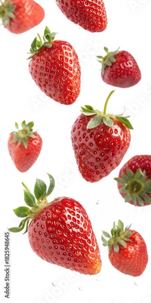 Fototapeta strawberry isolated on white background
