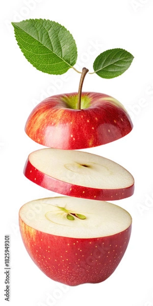 Obraz red apples isolated on white