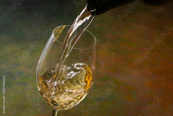Obraz 白ワインを注ぐ