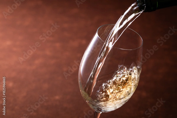 Obraz 白ワインを注ぐ